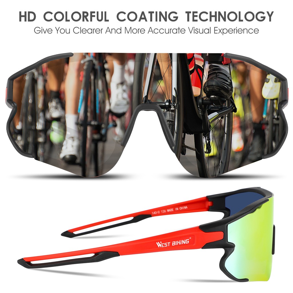 Kính mát WEST BIKING phân cực chống tia UV400 kiểu dáng thể thao