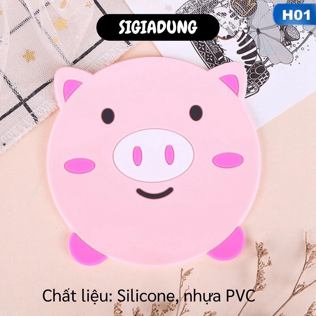 [SGD] Miếng Lót Ly - Đế Lót Cốc Silicon Cách Nhiệt Hình Thú, Trang Trí Bàn Ăn 4286