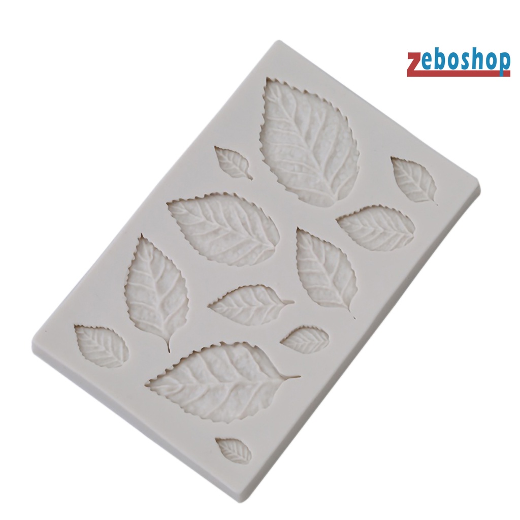 Khuôn Làm Bánh Bằng Silicone Chống Nhiệt Hình Chiếc Lá DIY