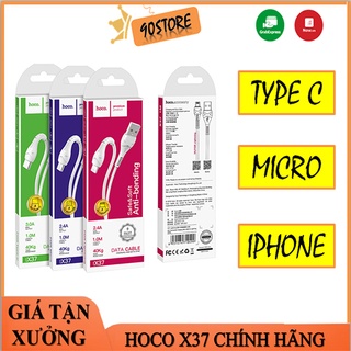 Cáp Sạc Nhanh Hoco X37 Cáp Dài 1M Đầu Type C/Micro USB/IP