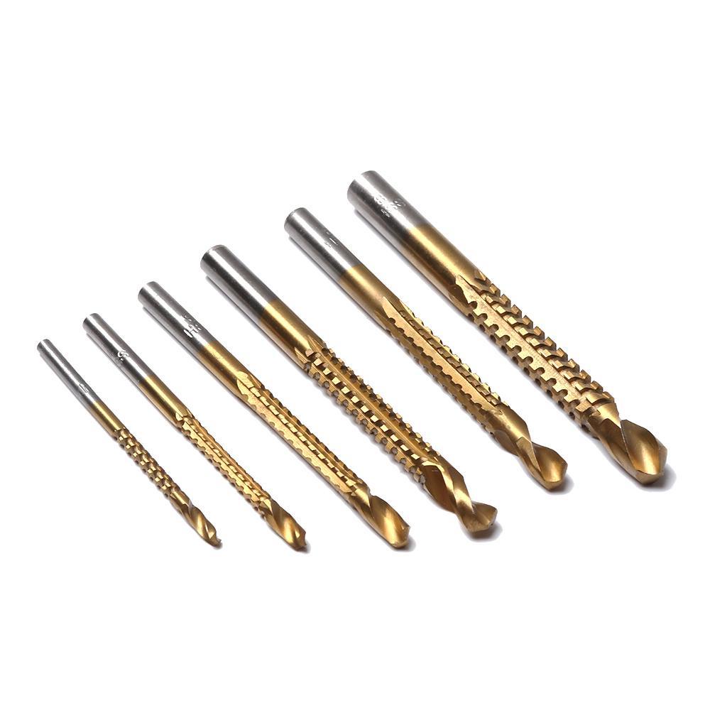 Mũi Khoan HSS Bằng Thép Phủ Titan Kích Thước 3 / 4 / 5 / 6 / 6.5 / 8mm