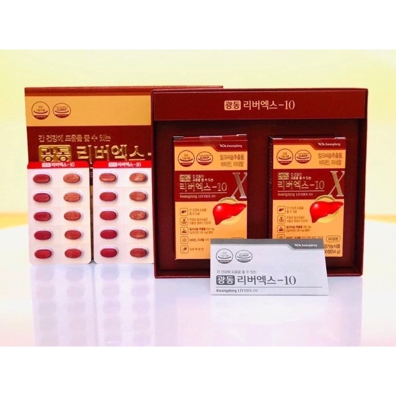 Bổ gan Kwangdong LiverX 10 HÀN QUỐC, hộp 120viên