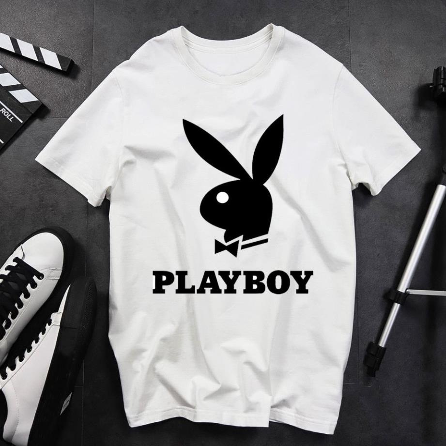 Áo thun unisex nam nữ in hình PLAYBOY cá tính chất vải mềm mịn mát ST01