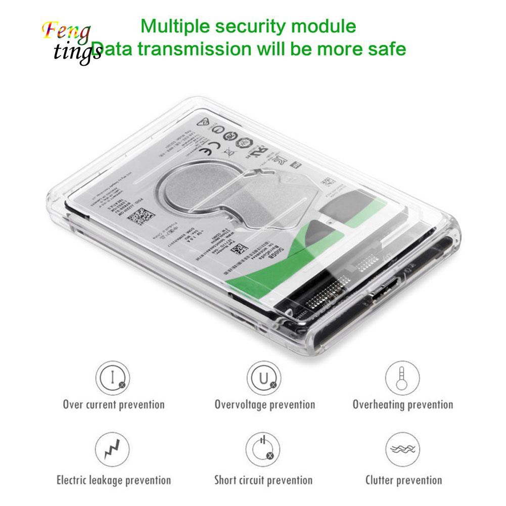 Vỏ Đựng Ổ Cứng Ngoài 2.5 Inch Sata Sang Usb3.0 Hdd Ssd Chất Lượng Cao