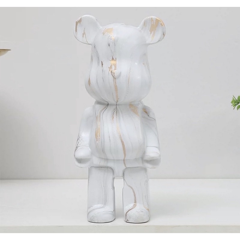 Tượng gấu Bearbrick 400% trang trí  Bearbrick 28cm loang màu