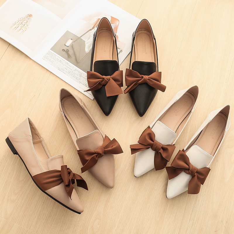 Giày Nữ Đế Bằng Mũi Nhọn Size 34-42 | BigBuy360 - bigbuy360.vn