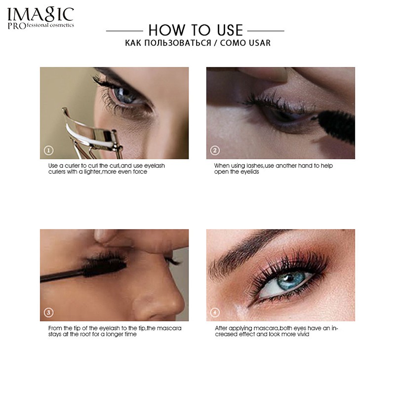 Bộ sản phẩm trang điểm IMAGIC gồm bút kẻ mắt + kem gel lông mày + Mascara 0.08g | BigBuy360 - bigbuy360.vn