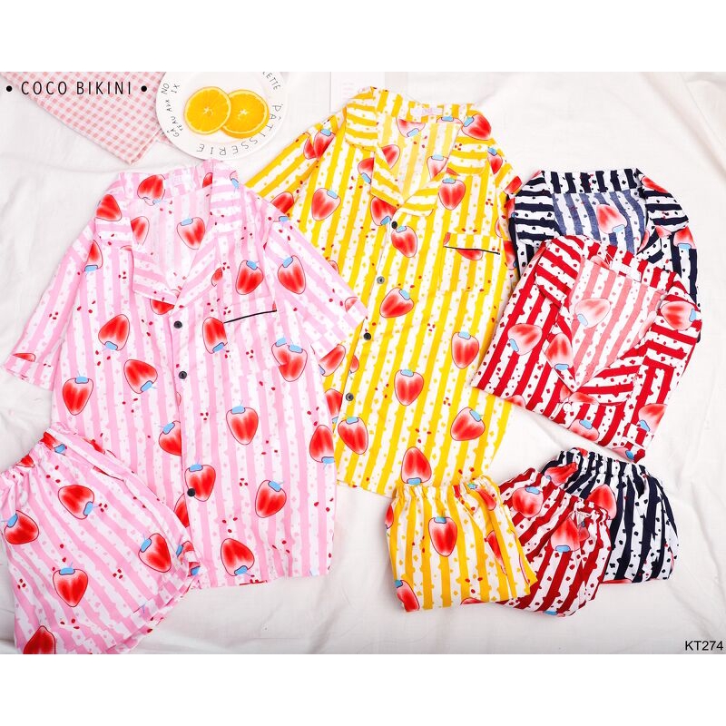 [Mã WA1606 giảm 15% đơn 99k] 𝑪𝑶𝑪𝑶 𝑩𝑰𝑲𝑰𝑵𝑰 Bộ Đồ Ngủ - Đồ Mặc Nhà Kate Thái ( KT274 )