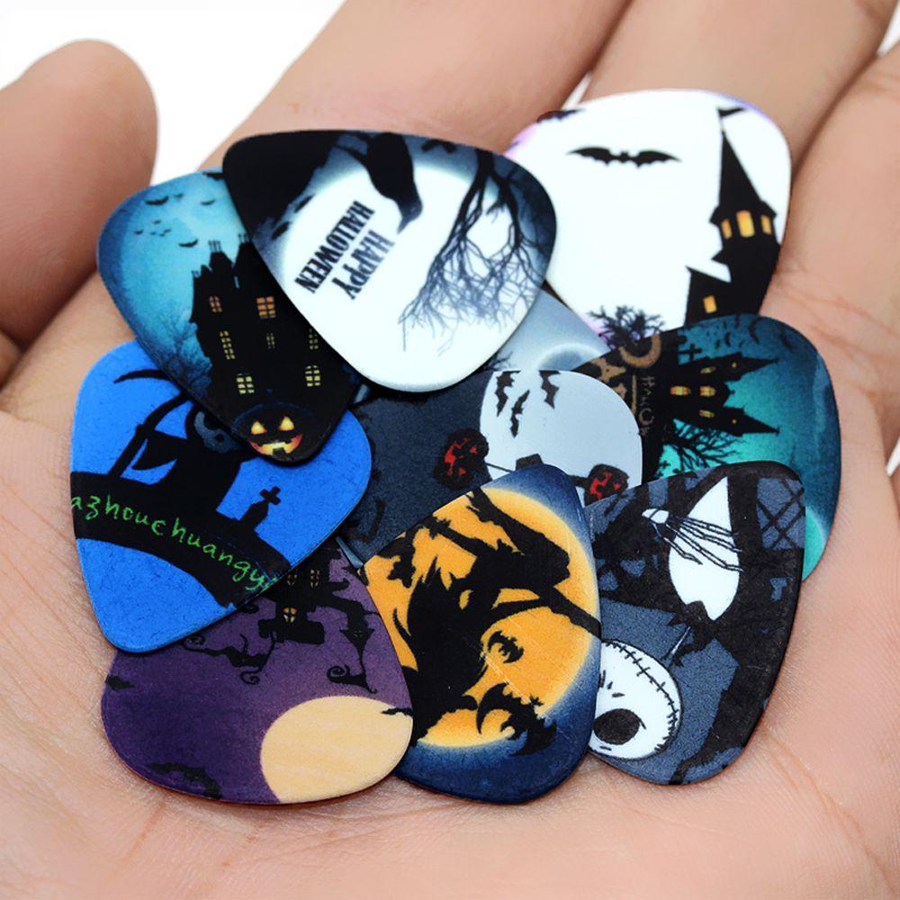 Set 10 Miếng Gảy Đàn Guitar Điện Hai Mặt Hình Tam Giác Nhiều Màu Sắc