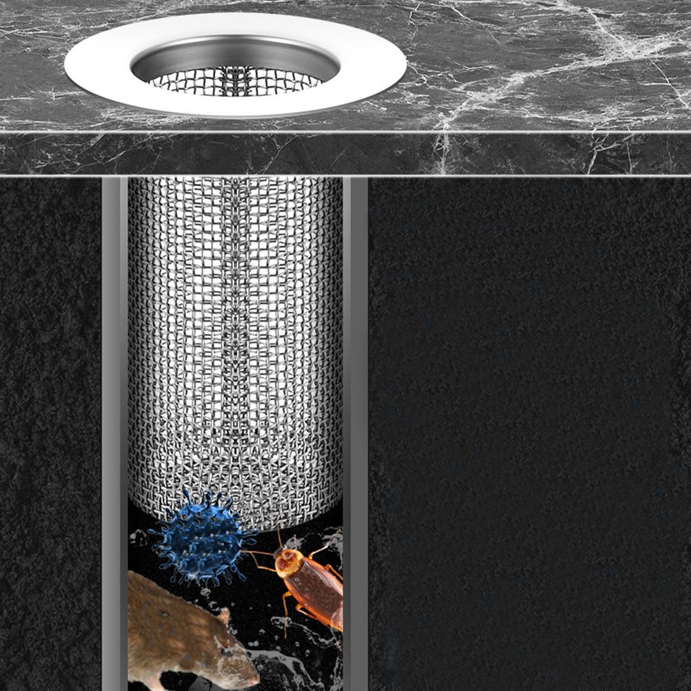 Lưới lọc cống thoát nước bằng thép không gỉ chặn tóc chống tắc nghẽn chống côn trùng tiện dụng cho nhà bếp/phòng tắm