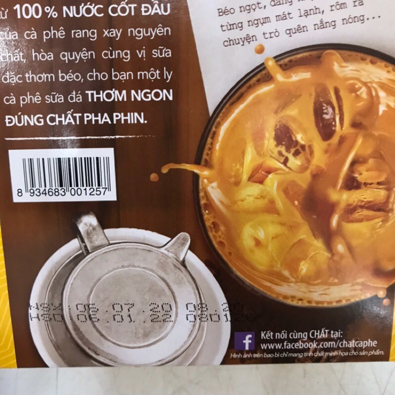 Hộp 10 gói cà phê sữa uống liền VINACAFE CHẤT 290gram | BigBuy360 - bigbuy360.vn