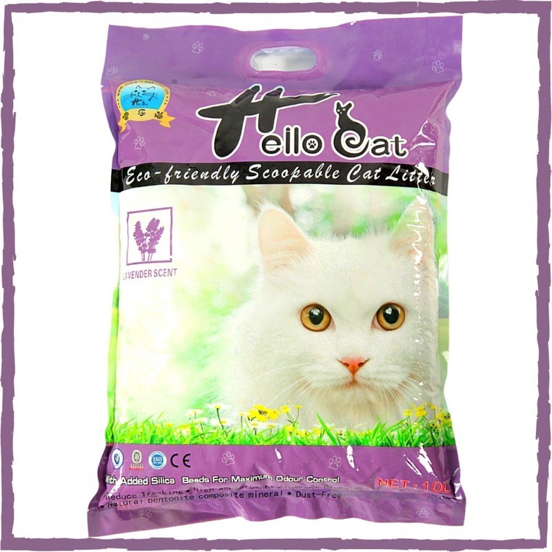 Cát Vệ Sinh Cho Mèo Hello Cat 10 Lít