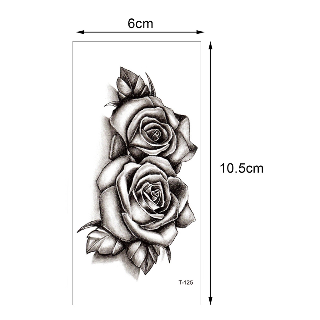 Hình Xăm Dán Tạm Thời Chống Nước Hình Bông Hoa Tiện Lợi Cho Làm Đẹp