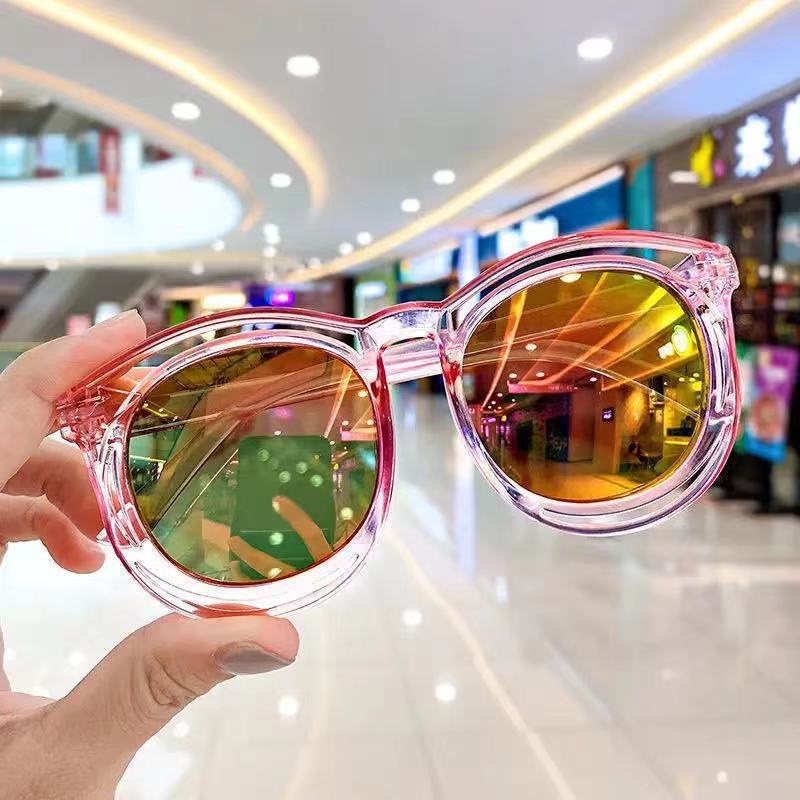 Kính Râm Trẻ Em,Kính Mát Gọng Tròn Chống Tia Uv Phong Cách Vintage Thời Trang Cho BéThích Hợp Cho Bé 1- 10Tuổi