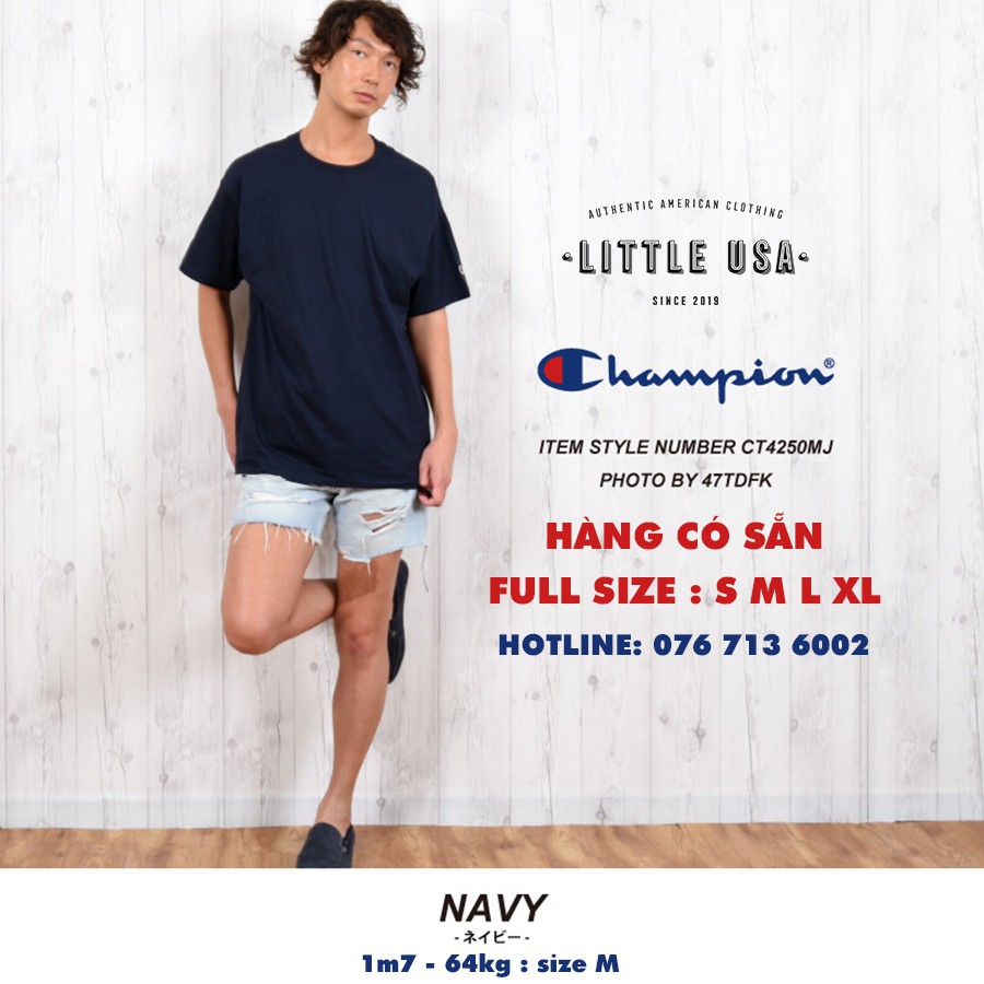 Áo thun Champion Trơn - Champion Basic Tee - Champion Blank Tee - Champion T425 - 100% AUTHENTIC SHIPPED USA