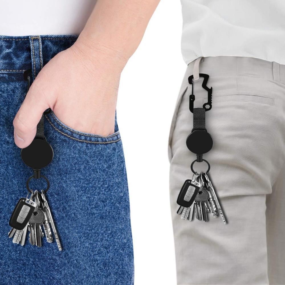FOREVER Móc Khóa Có Thể Thu Gọn Siêu Bền Để Đựng Thẻ ID Tiện Dụng Giá Đỡ