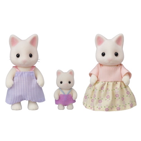 Đồ Chơi Sylvanian Families Gia Đình 3 Thành Viên Mèo Hoa Floral Cat Family