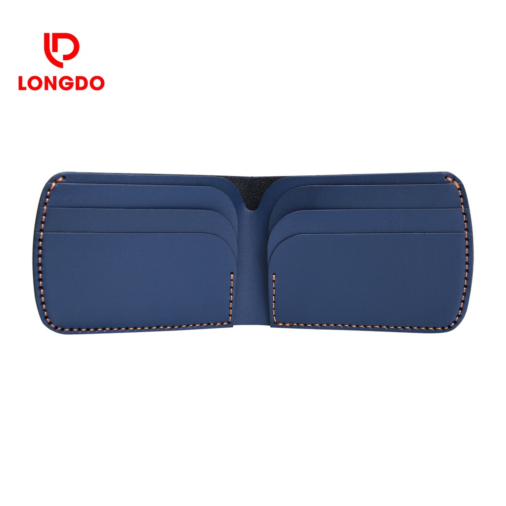 Ví nam da bò - Cam kết 100% da bò thật - Bảo hành 5 năm - Thương hiệu uy tín Longdo Leather - B04