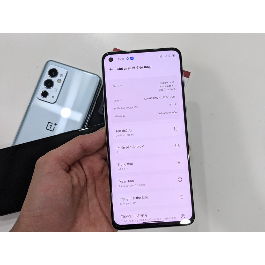 Điện thoại OnePlus 9RT 5G 2 sim quốc tế 12/256GB Snapdragon 888 màn 120HZ Tại Playmobile