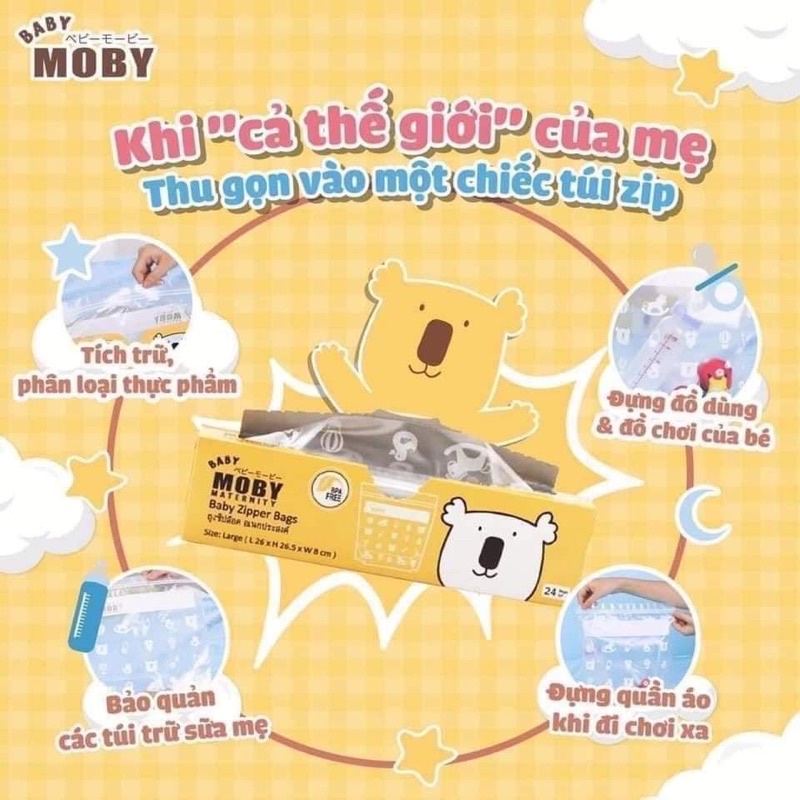 Túi zip đa năng túi đựng đồ MOBY tiện lợi