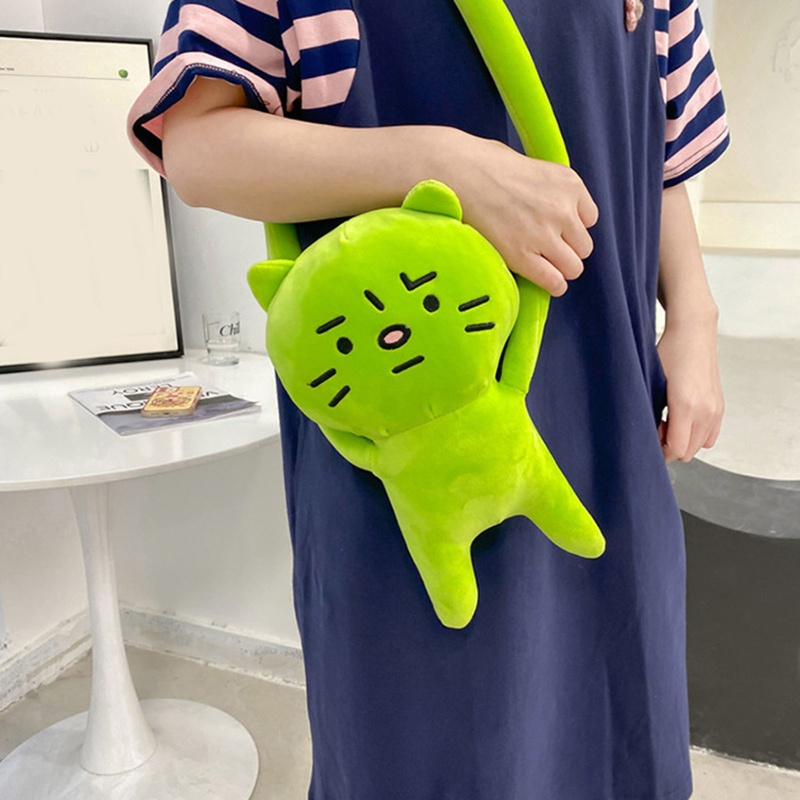 Túi Đeo Chéo Vai Hình Thú Nhồi Bông Hoạt Hình Dễ Thương