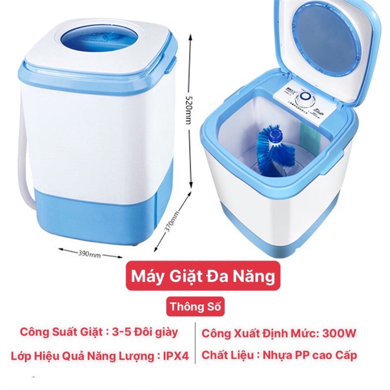 Máy giặt mini đa năng giặt và vắt quần áo , máy giặt giầy dép
