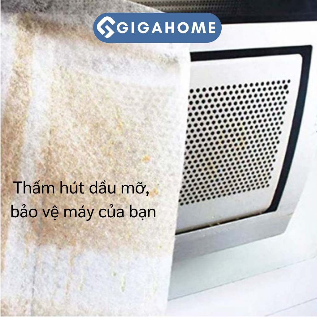 Giấy Dán Máy Hút Mùi, Phòng Bếp 10m GIGAHOME Chống Dầu Mỡ, Chống Cháy 8107