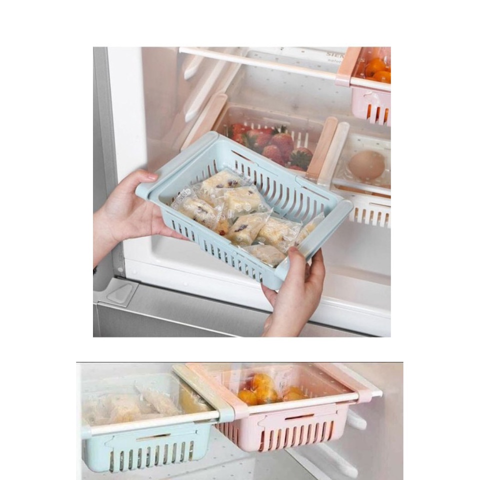 Giá Đựng Đổ Gài Tủ Lạnh Rút Gọn Tiện Lợi, kệ gài tủ lạnh Baby Shopping