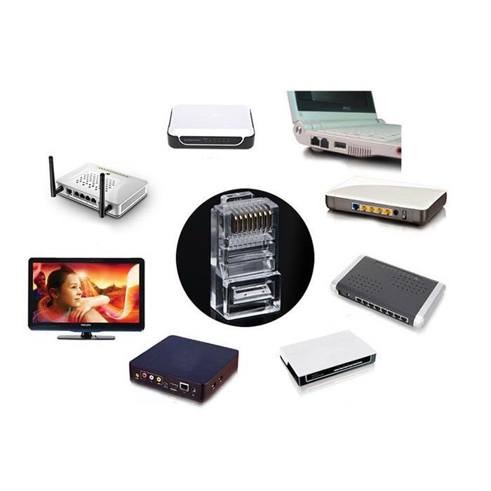 Đầu Bấm Mạng Cho Dây Cate 5 10 Đầu/Túi Ugreen 20331 Chính Hãng