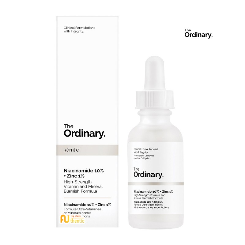 Tinh chất giảm mụn The Ordinary Niacinamide 10% + Zinc 1% chính hãng