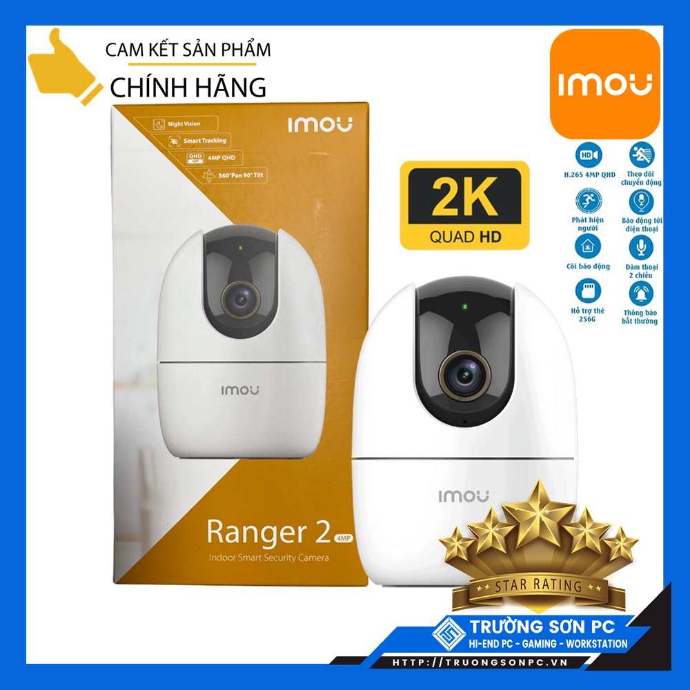 Camera IP Wifi EZVIZ IMOU DHIPC A42PD 4MP 2K 1440P | Kết Nối Wifi/ Lan