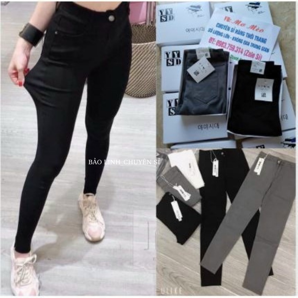 Quần Jean Bigsize Nữ Lưng Cao Bảo Linh Co Giãn 4 Chiều, Quần Bò Skinny Tôn Dáng M76