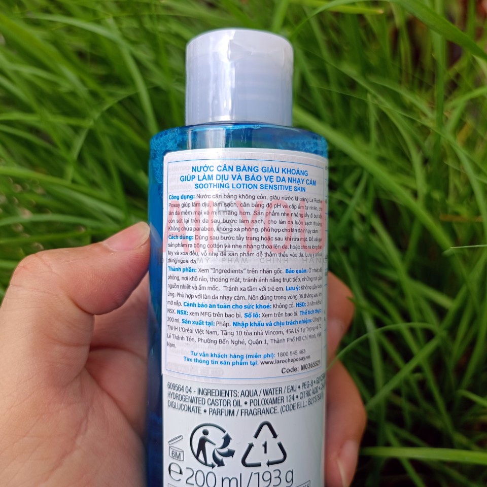 La Roche Posay Soothing Lotion Sensitive Skin 200mL - Nước Hoa Hồng Giàu Khoáng Chất Dành Cho Da Nhạy Cảm.