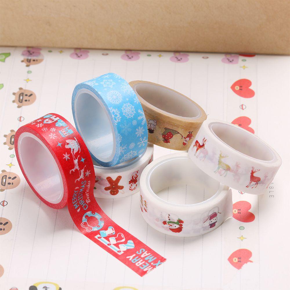 LEISURE 1 Cuộn Băng Keo Dán Ảnh Trang Trí Giáng Sinh