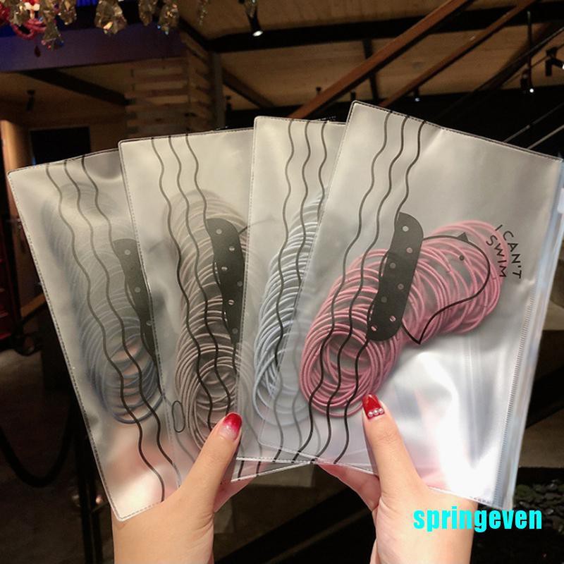 Set 50 Dây Buộc Tóc Co Giãn Nhiều Màu Thời Trang Cho Nữ