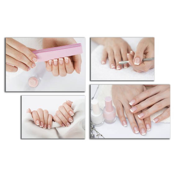 Tranh dán tường trang trí spa, tiệm nail, sơn móng đẹp