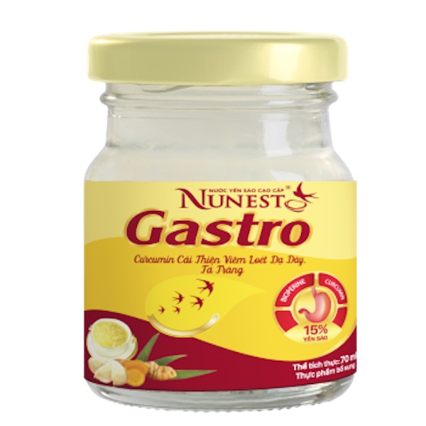 (Quà tặng Tết) Hộp nước yến NUNEST GASTRO (6 lọ x 70ml)
