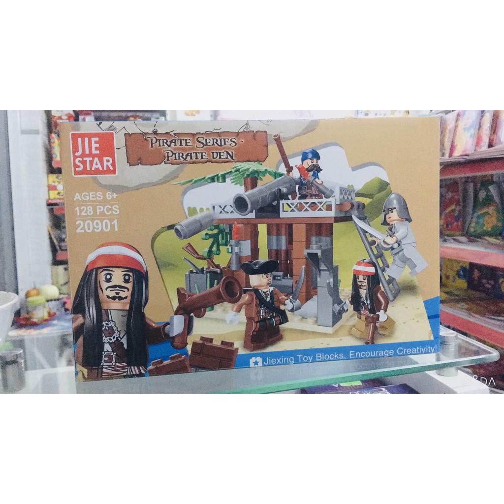 Lego xếp hình nhà hải tặc 3D 20901 128 chi tiết