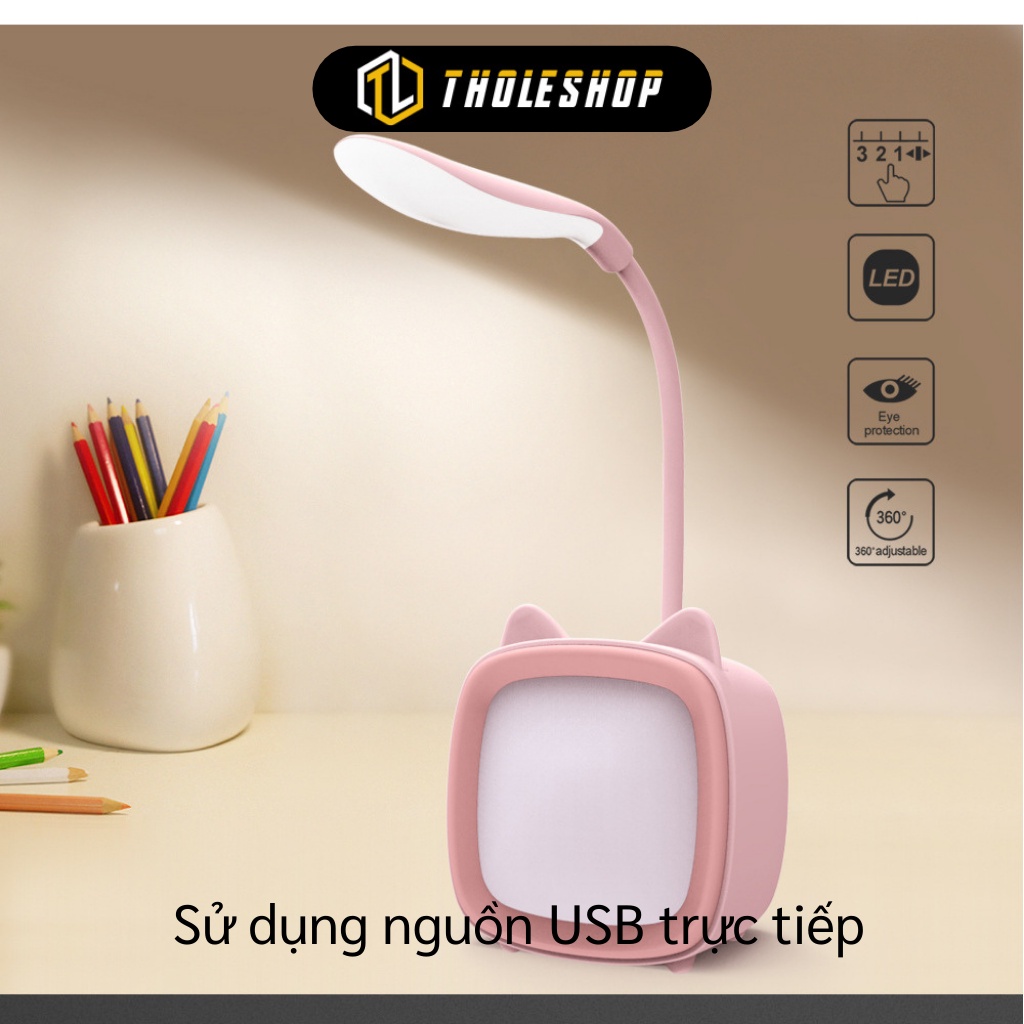 Đèn Học Để Bàn - Đèn Bàn Led Bảo Vệ Mắt Có 3 Chế Độ Sáng Kiểu Dáng Dễ Thương 9438