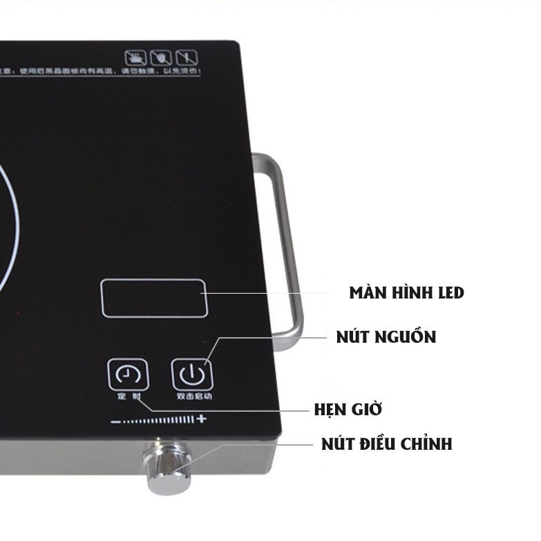 Bếp hông ngoại đơn , Bếp điện hồng ngoại SLIVER CREST , Không kén nồi điều khiển cảm ứng công suất lớn 3500W
