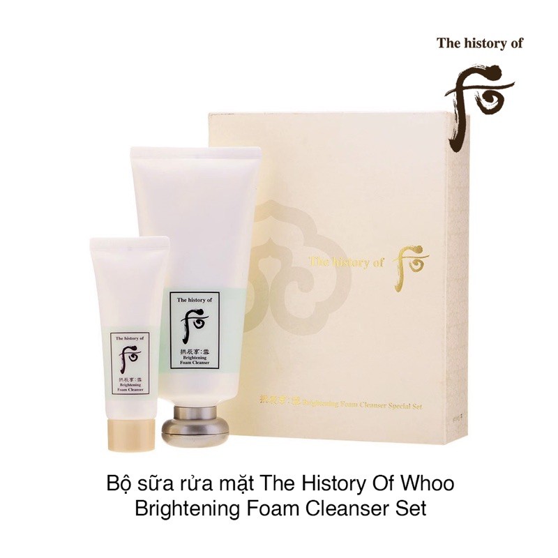  [CHÍNH HÀNG LG HÀN]- SET SỮA RỬA MẶT WHOO TRẮNG 2024