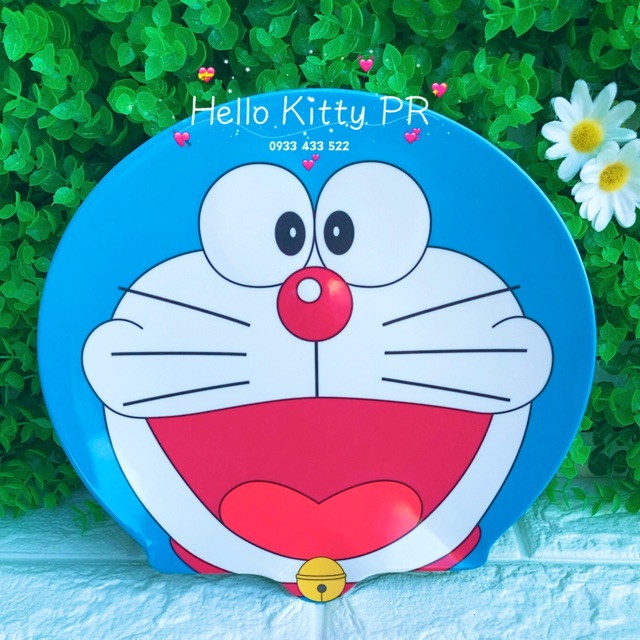 Dĩa 3D Doremon - Hello Kitty - Doraemon