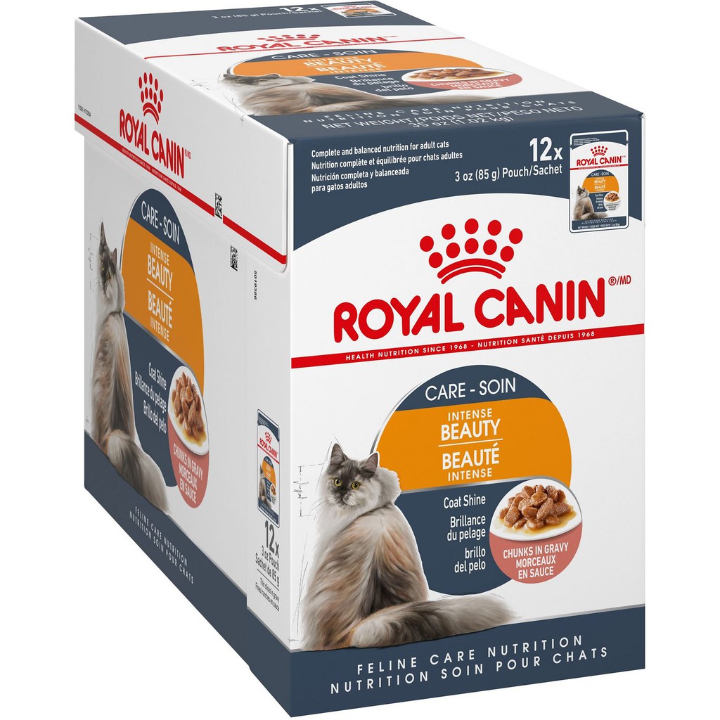 [Hộp 12 gói] Pate Royal Canin Intense Beauty Dưỡng Lông &amp; Da Cho Mèo