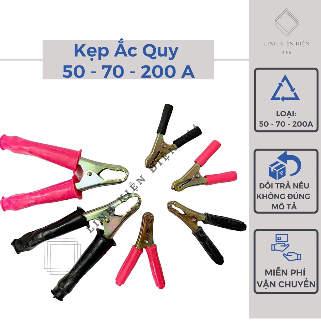 Kẹp Bình Ắc Quy Kẹp Cá Sấu Acquy Đầu Mini Các Loại
