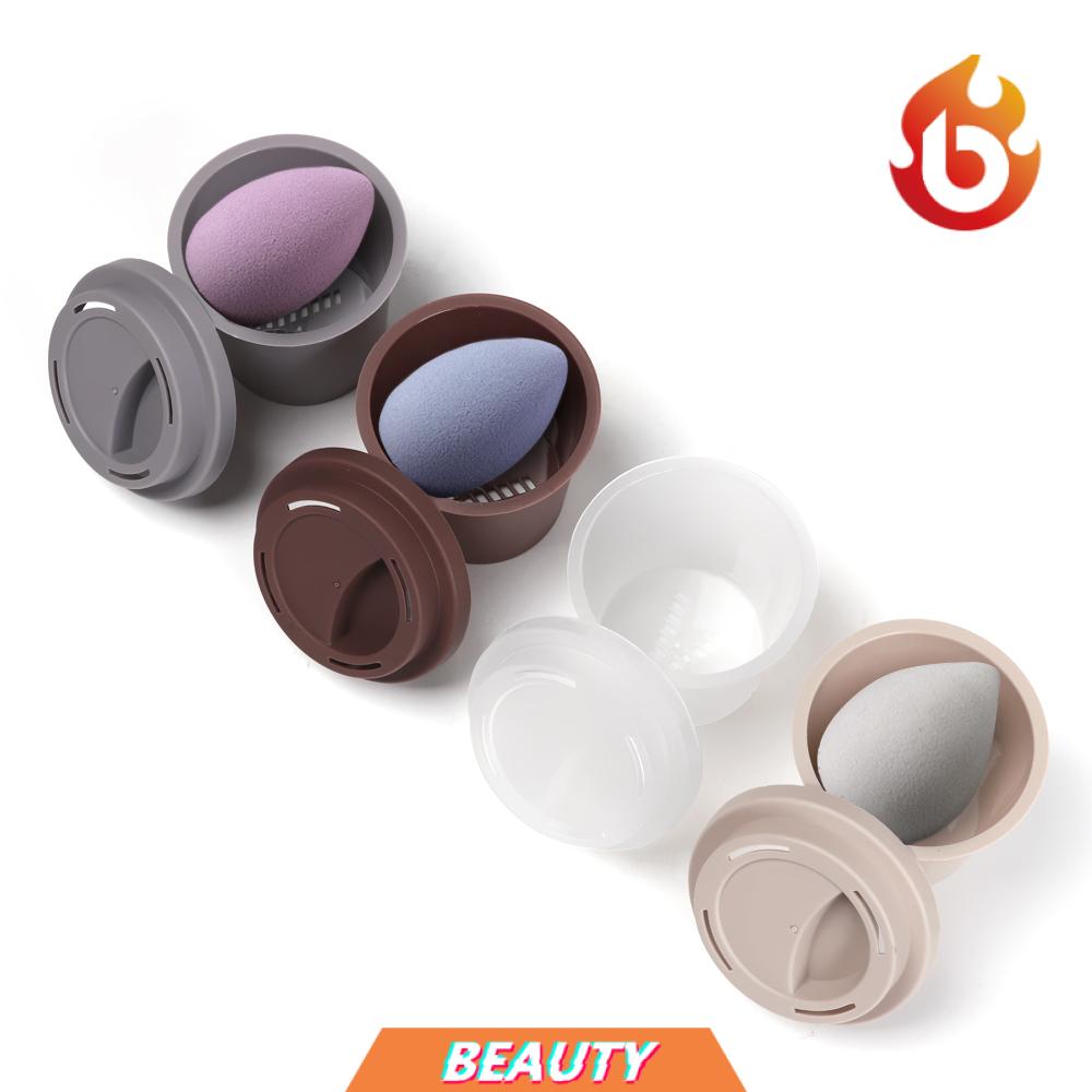 Hộp đựng mút trang điểm hình quả trứng nhiều màu sắc dễ thương tiện dụng