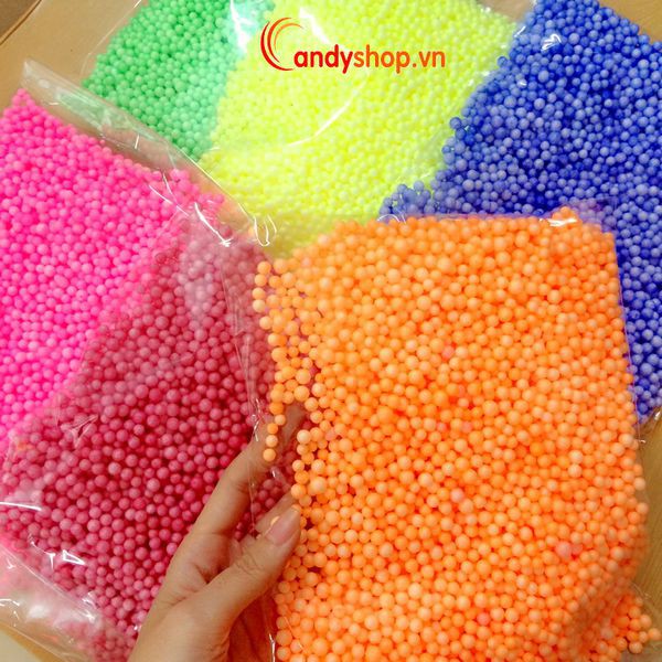 HẠT XỐP MIX MÀU LÓT HỘP QUÀ HOẶC TRỘN SLIME