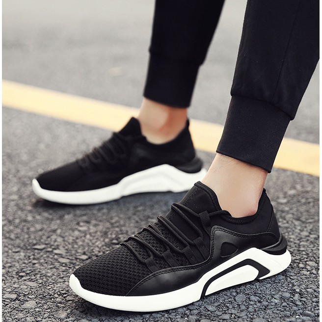 Giày thể thao sneaker nam D45, phong cách trẻ trung năng động, đế cao su non đi cực êm