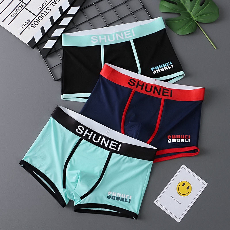 Quần Lót Boxer Co Giãn Thoáng Khí Thời Trang Mùa Hè Cho Nam