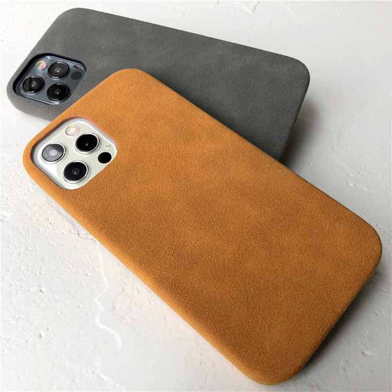 Ốp Điện Thoại Da Lộn Mềm Siêu Mỏng Chống Trượt Cho iPhone 14 Pro MAX 13Pro MAX 14 Plus 13 mini