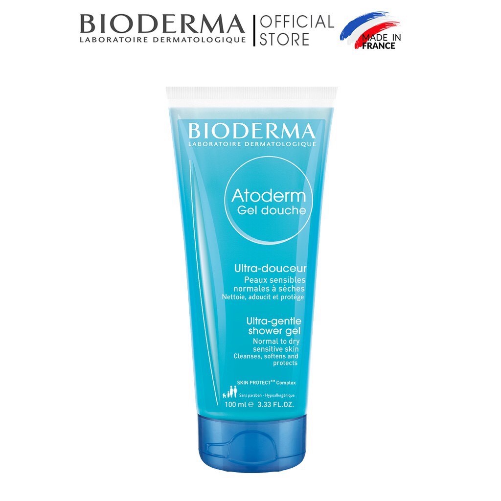Gel Tắm Bioderma Atoderm Gel Douche Dịu Nhẹ Cho Da Thường & Khô Nhạy Cảm 100ml 500ml